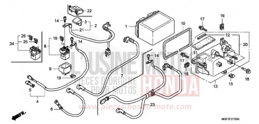 BATTERIE FJS600AB de 2011
